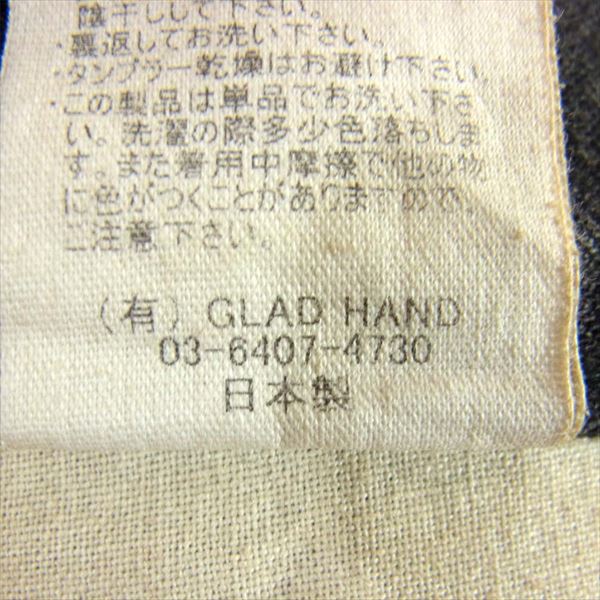 GANGSTERVILLE ギャングスタービル ヴィンテージ加工 ボタンフライ ストレート パンツ 黒系 L【美品】【中古】