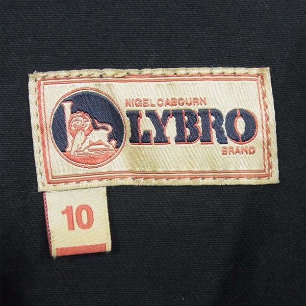 Nigel Cabourn ナイジェルケーボン 8035-20-53000 LYBRO ライブロ ジャケット 黒系 10【極上美品】【中古】