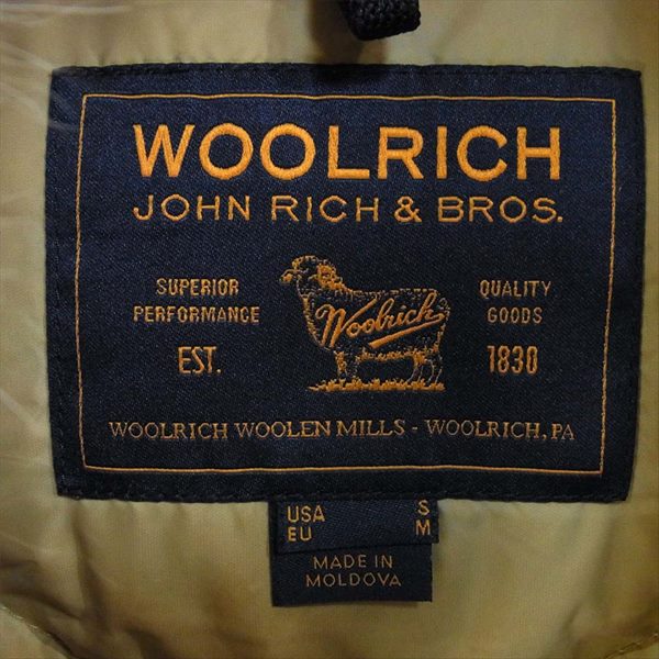 WOOLRICH ウールリッチ ARCTIC PARKA アークティックパーカー ダウン ファー ダウンジャケット カーキ(オリーブグリーン)系 S【中古】