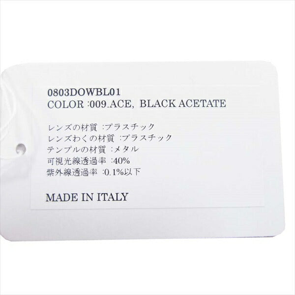 イタリア インディペンデント 0803DOWBL01 ダブル DOWBL ウェリントンフレーム メタルテンプル サングラス ブラック系 52□21 145【極上美品】【中古】