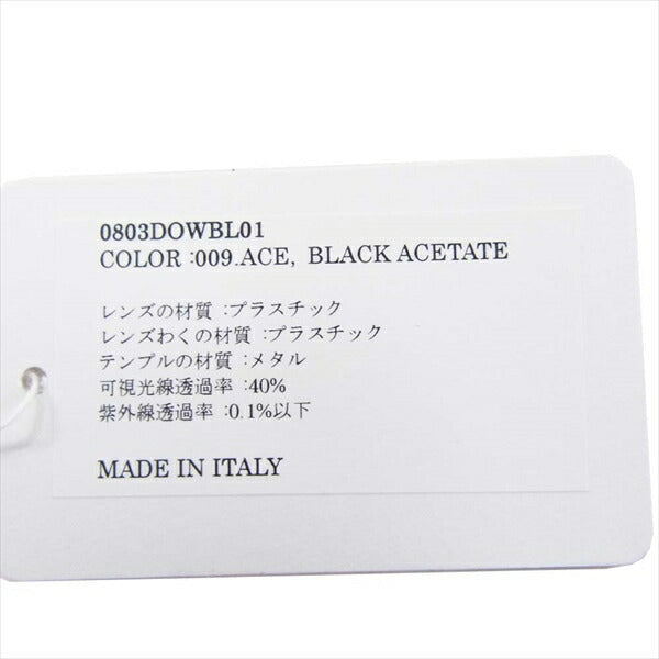 イタリア インディペンデント 0803DOWBL01 ダブル DOWBL ウェリントンフレーム メタルテンプル サングラス ブラック系 52□21 145【極上美品】【中古】
