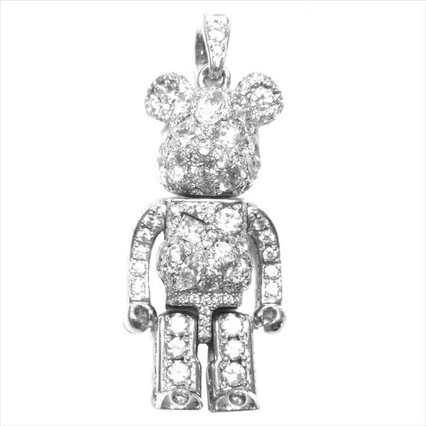 ヴェルヴェットラウンジ ベアブリック BE@RBRICK スターダスト ペンダントトップ シルバー【中古】