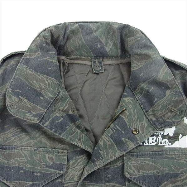 HYSTERIC GLAMOUR ヒステリックグラマー × STIE lo 野口 強 4AB-1102 カモフラ M-65 ミリタリー ジャケット カーキ(オリーブグリーン)系 M【中古】
