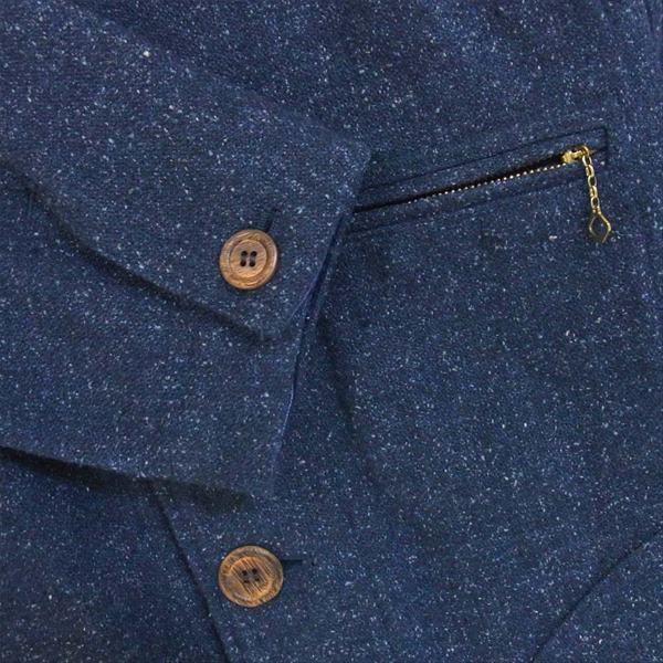 VISVIM ビズビム 11420501303 14AW MINIE HUNTING JKT MELANGE WOOL ハンティング ジャケット ネイビー系 2【中古】