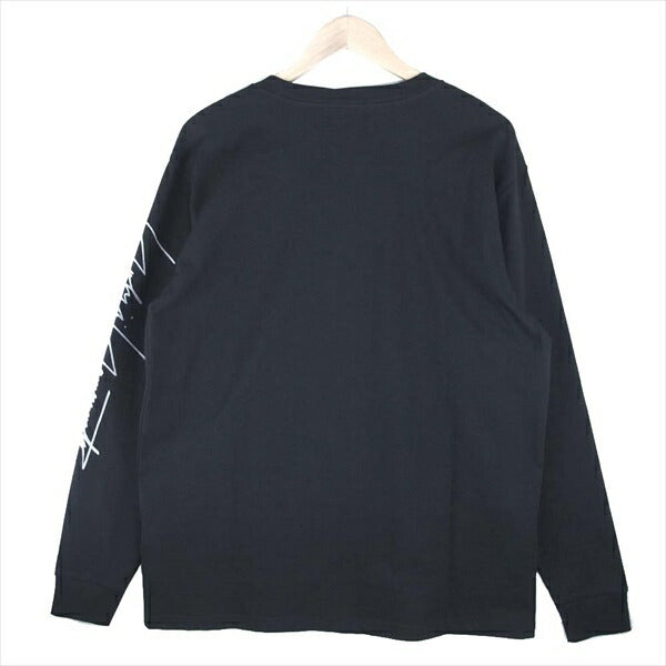 Yohji Yamamoto POUR HOMME ヨウジヤマモトプールオム HN-T99-083-1A × ニューエラ NEW ERA 20SS YY Signature LOGO Long sleeve T-shirt ロゴ ロンＴ Tシャツ 黒系 5【新古品】【未使用】【中古】