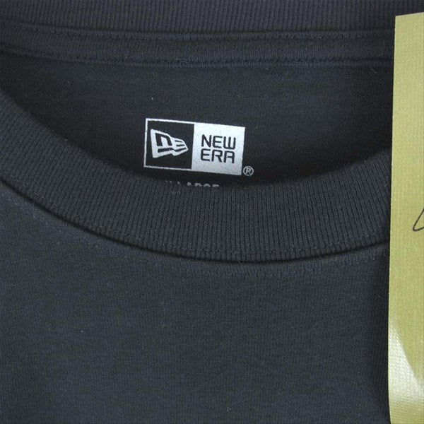 Yohji Yamamoto POUR HOMME ヨウジヤマモトプールオム HN-T99-083-1A × ニューエラ NEW ERA 20SS YY Signature LOGO Long sleeve T-shirt ロゴ ロンＴ Tシャツ 黒系 5【新古品】【未使用】【中古】