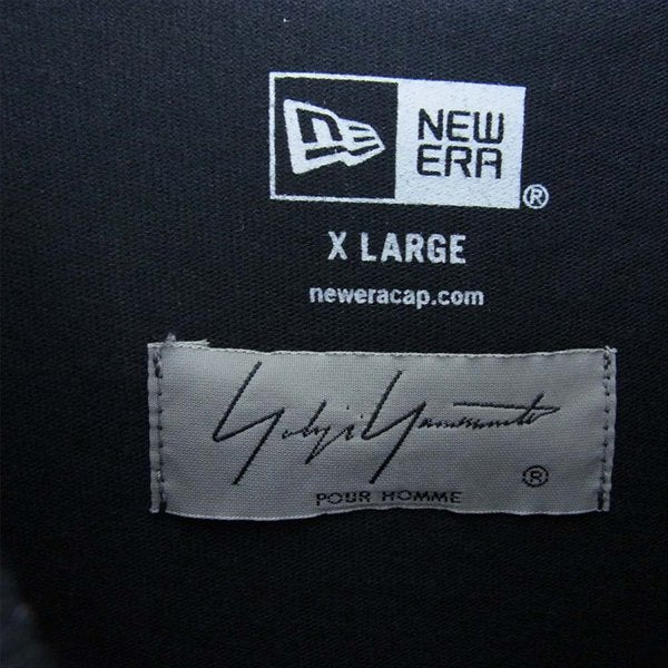 Yohji Yamamoto POUR HOMME ヨウジヤマモトプールオム HN-T99-083-1A × ニューエラ NEW ERA 20SS YY Signature LOGO Long sleeve T-shirt ロゴ ロンＴ Tシャツ 黒系 5【新古品】【未使用】【中古】