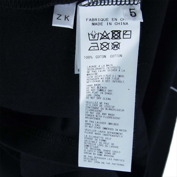 Yohji Yamamoto POUR HOMME ヨウジヤマモトプールオム HN-T99-083-1A × ニューエラ NEW ERA 20SS YY Signature LOGO Long sleeve T-shirt ロゴ ロンＴ Tシャツ 黒系 5【新古品】【未使用】【中古】