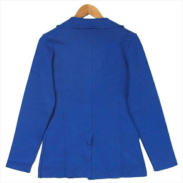 LARDINI ラルディーニ JELG2BTTPS42 イタリア製 ブートニエール付き ミラノリブニット テーラードジャケット ブルー系 XXS【中古】
