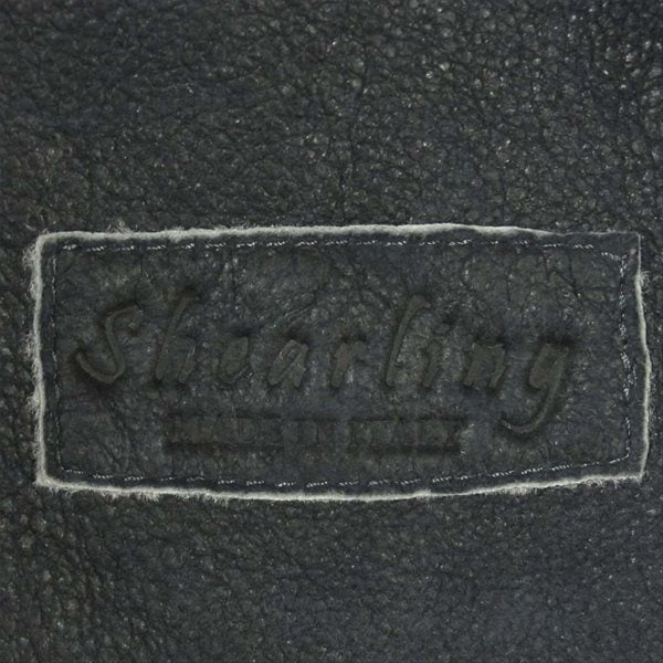 Salvatore Santoro サルバトーレサントロ ラムレザー 羊革 ムートン ジャケット ダークネイビー系 46【中古】