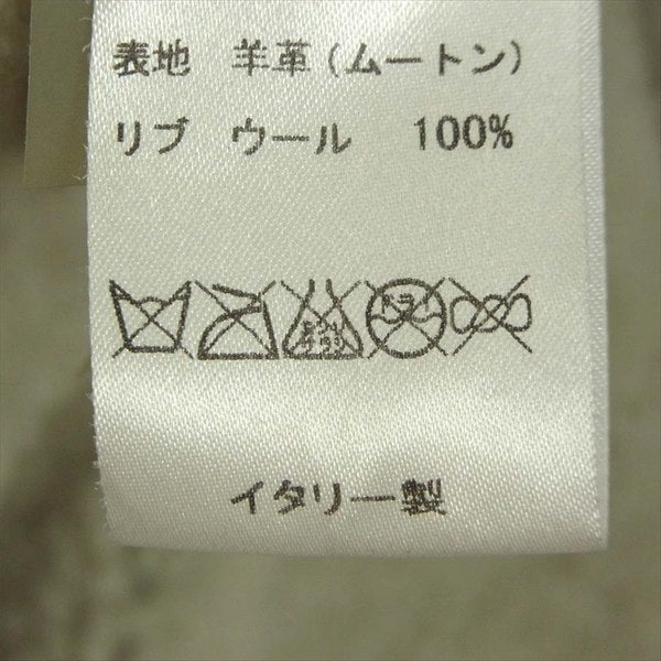 Salvatore Santoro サルバトーレサントロ ラムレザー 羊革 ムートン ジャケット ダークネイビー系 46【中古】