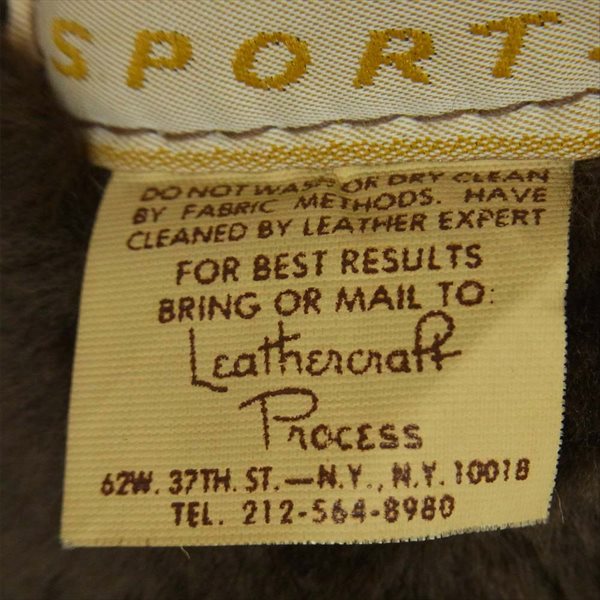 schott ショット ムートン レザー フライト ボマー アメリカ製 ジャケット ブラウン系 42【中古】