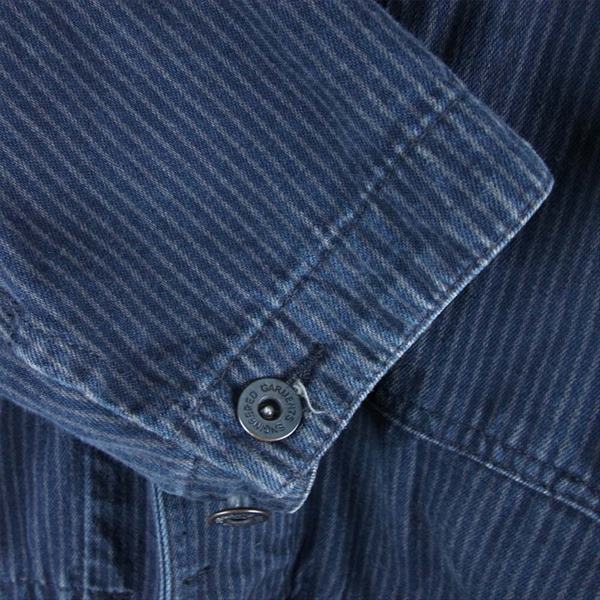 Engineered Garments エンジニアードガーメンツ ピンストライプ メカニック コート ジャケット ネイビー系 XS【中古】