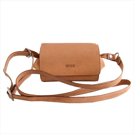 BREE ブリー Leather shoulder Bag レディース レザー ショルダーバッグ ベージュ系【中古】