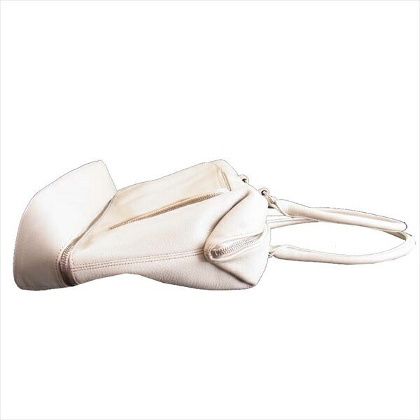 BREE ブリー Leather Boston bag レザー メンズ ボストンバッグ オフホワイト系【中古】