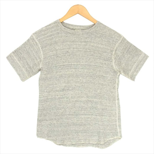 PHIGVEL フィグベル PMAC-CL01 クルーネック 長袖 ワッフルサーマルカットソー Tシャツ グレー系 6【美品】【中古】