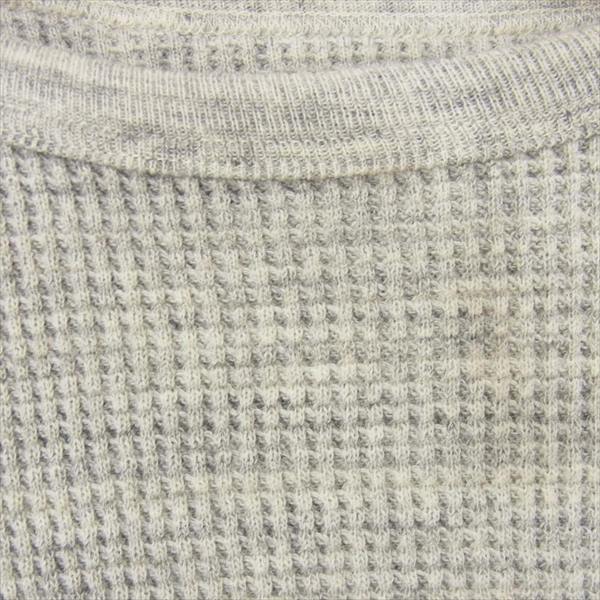 PHIGVEL フィグベル PMAC-CL01 クルーネック 長袖 ワッフルサーマルカットソー Tシャツ グレー系 6【美品】【中古】