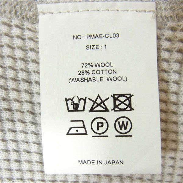PHIGVEL フィグベル PMAE-CL03 CW WAFFLE TOP サーマル ワッフル カットソー グレー系 1【美品】【中古】