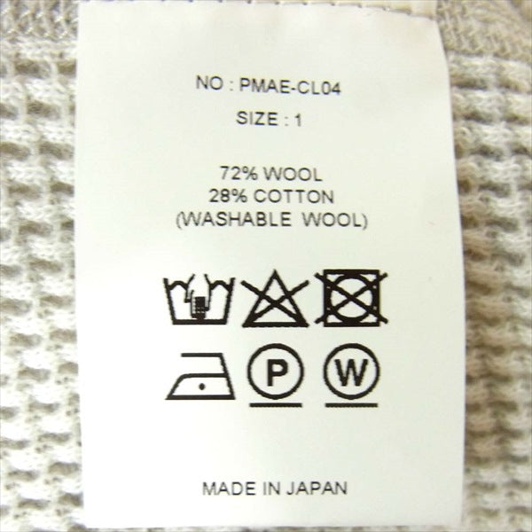 PHIGVEL フィグベル PMAE-CL04 CW WAFFLE TURTLENECK TOP サーマル ワッフル タートルネック カットソー グレー系 1【中古】
