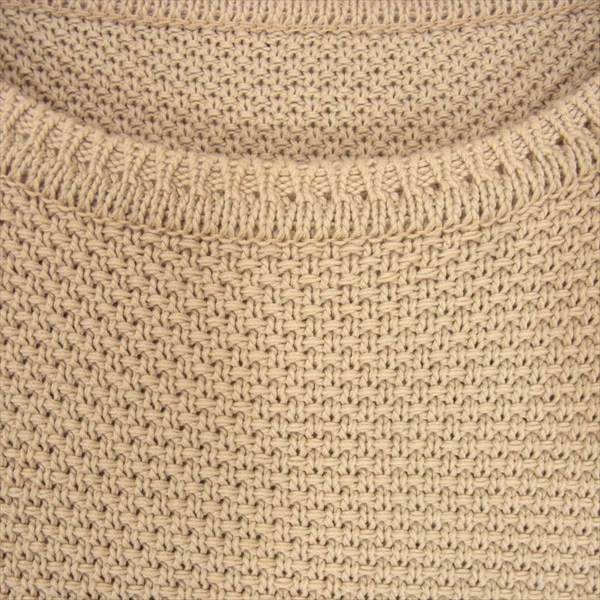 SOPHNET. ソフネット SOPH-160130 16SS WAFFLE CREW NECK KNIT ワッフル クルーネック カットソー ニット ベージュ系 S【中古】