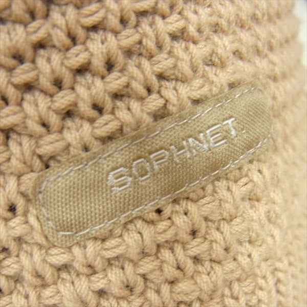 SOPHNET. ソフネット SOPH-160130 16SS WAFFLE CREW NECK KNIT ワッフル クルーネック カットソー ニット ベージュ系 S【中古】