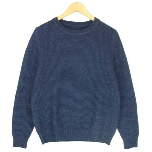 SOPHNET. ソフネット SOPH-156124 WAFFLE CREW NECK SWEATER ワッフル クルーネック セーター ニット ネイビー系 S【中古】