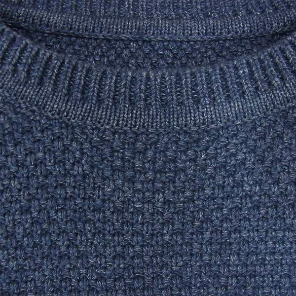 SOPHNET. ソフネット SOPH-156124 WAFFLE CREW NECK SWEATER ワッフル クルーネック セーター ニット ネイビー系 S【中古】