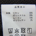 DESCENDANT ディセンダント 千鳥格子 チェック ワイド 混合素材 日本製スラックス パンツ グレー系 1【中古】