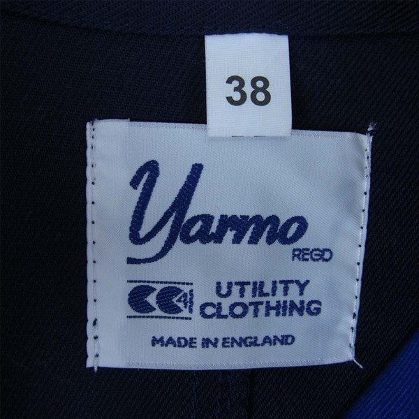 SOPHNET. ソフネット SOPH-180164 × ヤーモ Yarmo DUSTER COAT ステンカラー コート ネイビー系 38【美品】【中古】