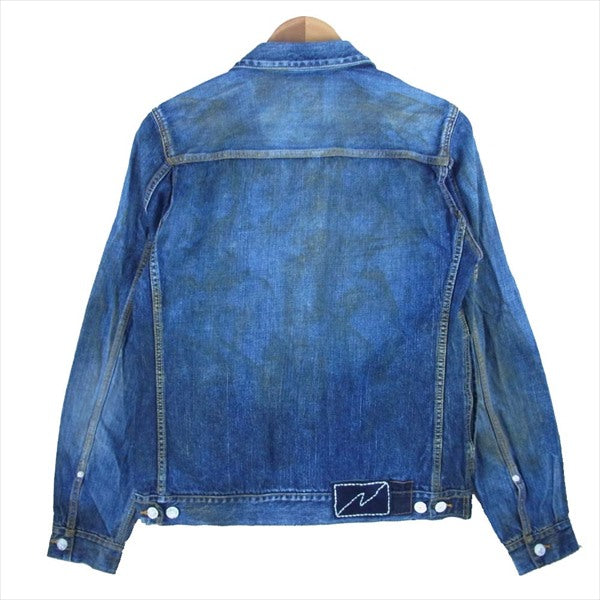 VISVIM ビズビム 未使用品 0119205006006 SS 101 JKT DRY DMGD-1000 ドライヴィンテージ加工 デニム ジャケット インディゴブルー系 2【極上美品】【中古】
