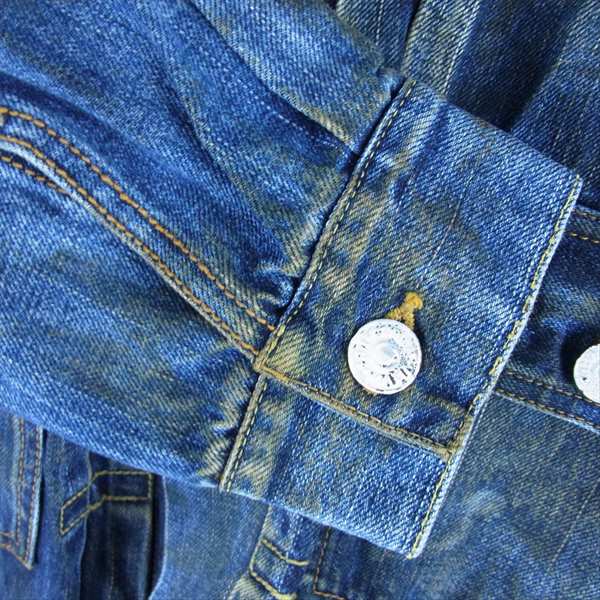 VISVIM ビズビム 未使用品 0119205006006 SS 101 JKT DRY DMGD-1000 ドライヴィンテージ加工 デニム ジャケット インディゴブルー系 2【極上美品】【中古】