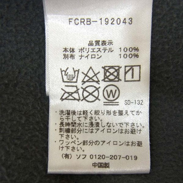 エフシーアールビー FCRB-192043 19AW POLARTEC MICRO FLEECE L／S TOP フリース トップス カットソー グレー系 S【中古】
