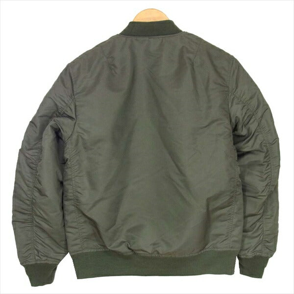 HOUSTON ヒューストン 50316 MA-1 FLIGHT JACKET MA-1 フライト ジャケット カーキ(オリーブグリーン)系 M【新古品】【未使用】【中古】