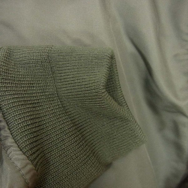 HOUSTON ヒューストン 50316 MA-1 FLIGHT JACKET MA-1 フライト ジャケット カーキ(オリーブグリーン)系 M【新古品】【未使用】【中古】