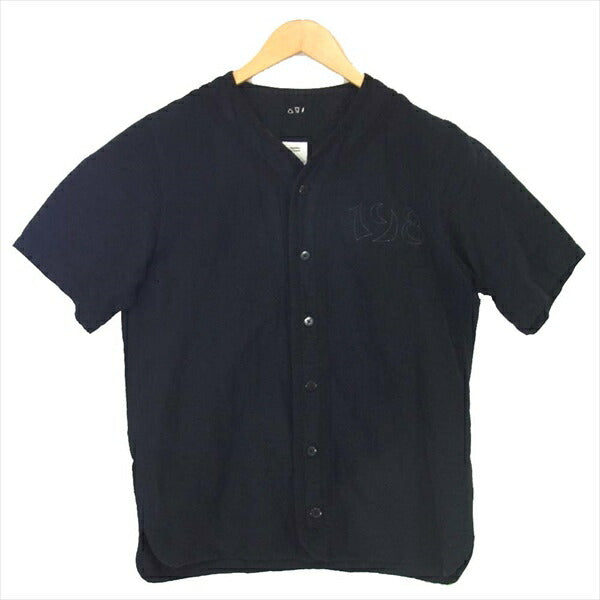 VISVIM ビズビム 0118105011017 18SS DUGOUT SHIRT S/S FLANNEL ベースボール  半袖シャツ 黒系 2【中古】