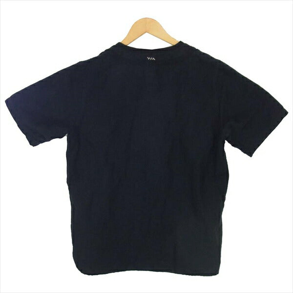 VISVIM ビズビム 0118105011017 18SS DUGOUT SHIRT S/S FLANNEL ベースボール  半袖シャツ 黒系 2【中古】