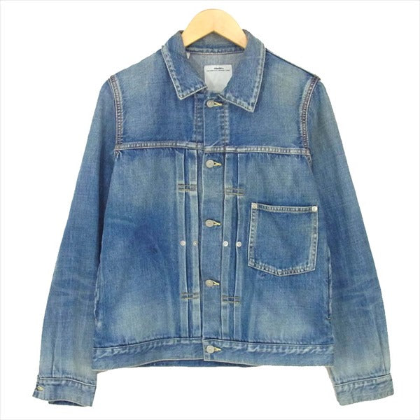 VISVIM ビズビム 0117105006003 17SS CHORE JKT PRIME DMGD 1st タイプ カバーオール デニム ジャケット インディゴブルー系 2【美品】【中古】