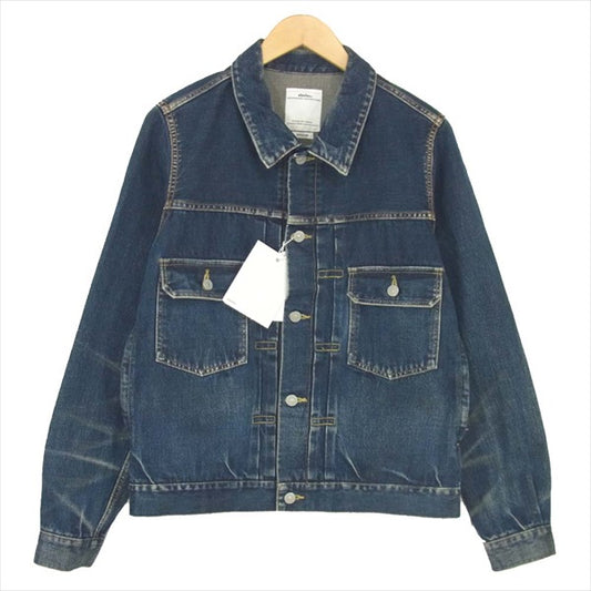 VISVIM ビズビム 0118305006001 18SS 101 JKT DAMAGED 2ndタイプ デニム ジャケット インディゴブルー系 2【美品】【中古】