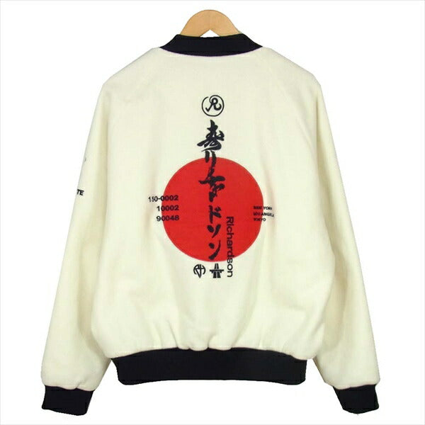 リチャードソン × Bonjour records JP CAR CLUB JK カークラブ ジャケット スタジャン 白系 L【新古品】【未使用】【中古】