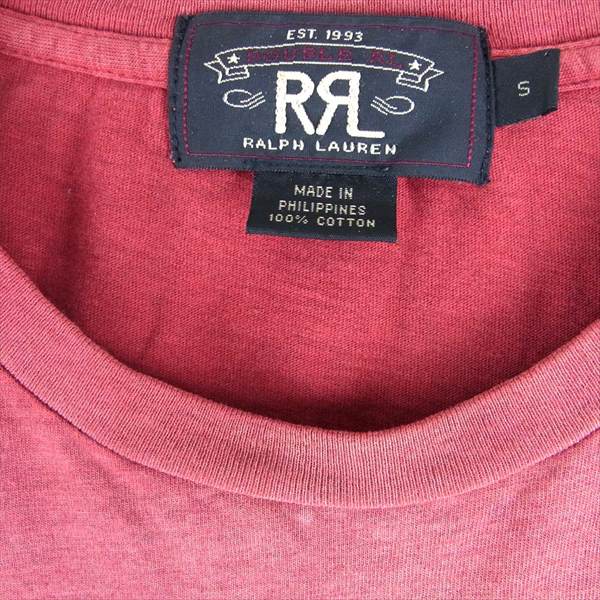 RRL ダブルアールエル UNION OF CRAFT ヴィンテージ 汚し 加工 Tシャツ レッド系 S【中古】