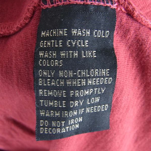 RRL ダブルアールエル UNION OF CRAFT ヴィンテージ 汚し 加工 Tシャツ レッド系 S【中古】