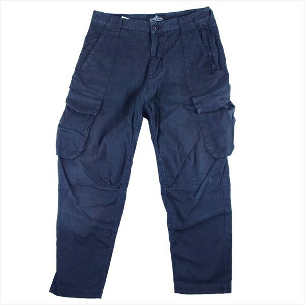 STONE ISLAND ストーンアイランド 651930313 Cotton Gabardine Cargo Pant カーゴ パンツ パンツ ブラック系 44【中古】