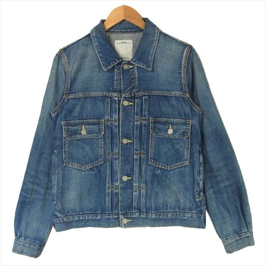 VISVIM ビズビム 0117105006001 17SS 101 JKT DAMAGED デニム ジャケット インディゴブルー系 2【中古】