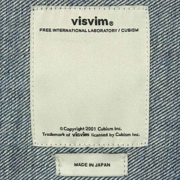 VISVIM ビズビム 0117105006001 17SS 101 JKT DAMAGED デニム ジャケット インディゴブルー系 2【中古】