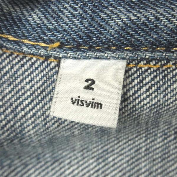 VISVIM ビズビム 0117105006001 17SS 101 JKT DAMAGED デニム ジャケット インディゴブルー系 2【中古】