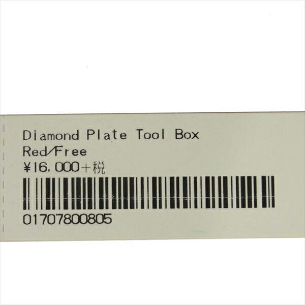 Supreme シュプリーム 18AW Diamond Plate Tool Box バッグ レッド系【新古品】【未使用】【中古】