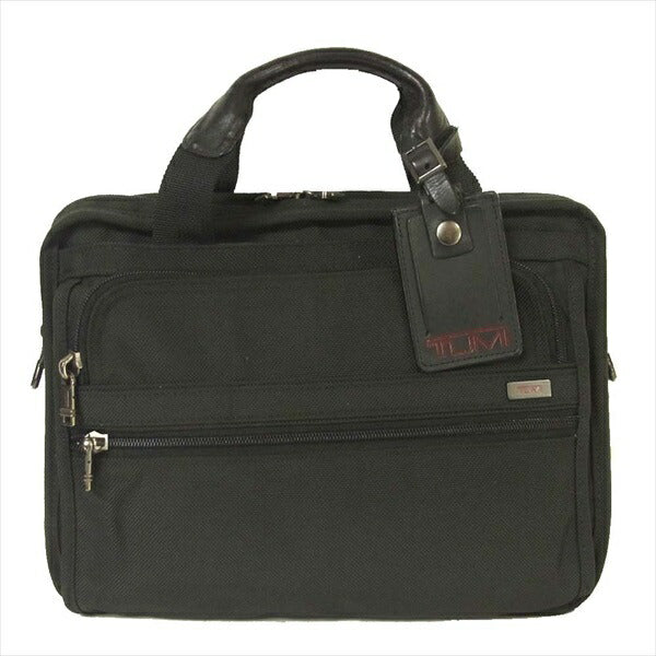 TUMI トゥミ 26021D4 スモール エクスパンダブル コンピューター 2WAYショルダー ブリーフケース バッグ ブラック系【中古】