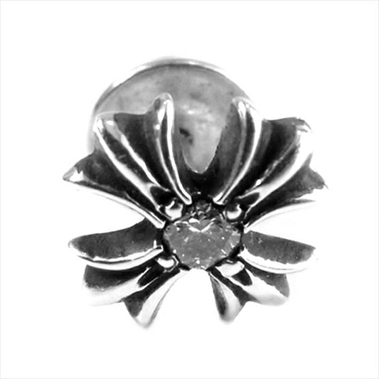 CHROME HEARTS クロムハーツ（原本有） 国内正規店原本付属 No2 CH PLS DIA CHプラススタッド 1ダイヤ ピアス シルバー【中古】
