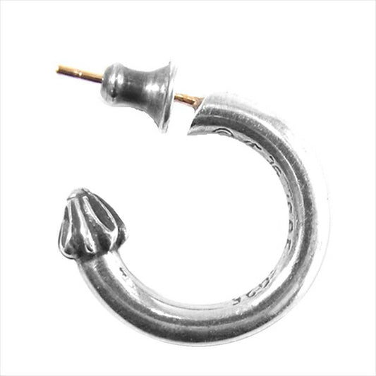 CHROME HEARTS クロムハーツ（原本有） 国内正規店原本付属 HOOP PLAIN プレーン フープ ピアス シルバー【中古】