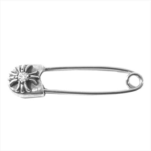CHROME HEARTS クロムハーツ（原本無） スモール セーフティピン 1ダイヤ トップ  シルバー【中古】
